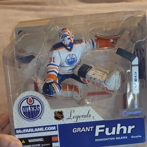 NHL Legends 2 Grant Fuhr Edmonton Oilers White Jersey